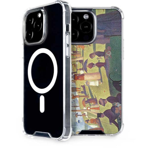 Georges Seurat Sunday Afternoon on the Island of La Grande Jatte iPhone Cases